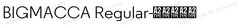 BIGMACCA Regular字体转换